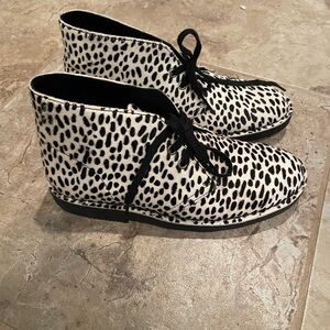 NWOT Clarks Women’s Desert Boots 2 Calf Hair Lace Up Ankle Boots
